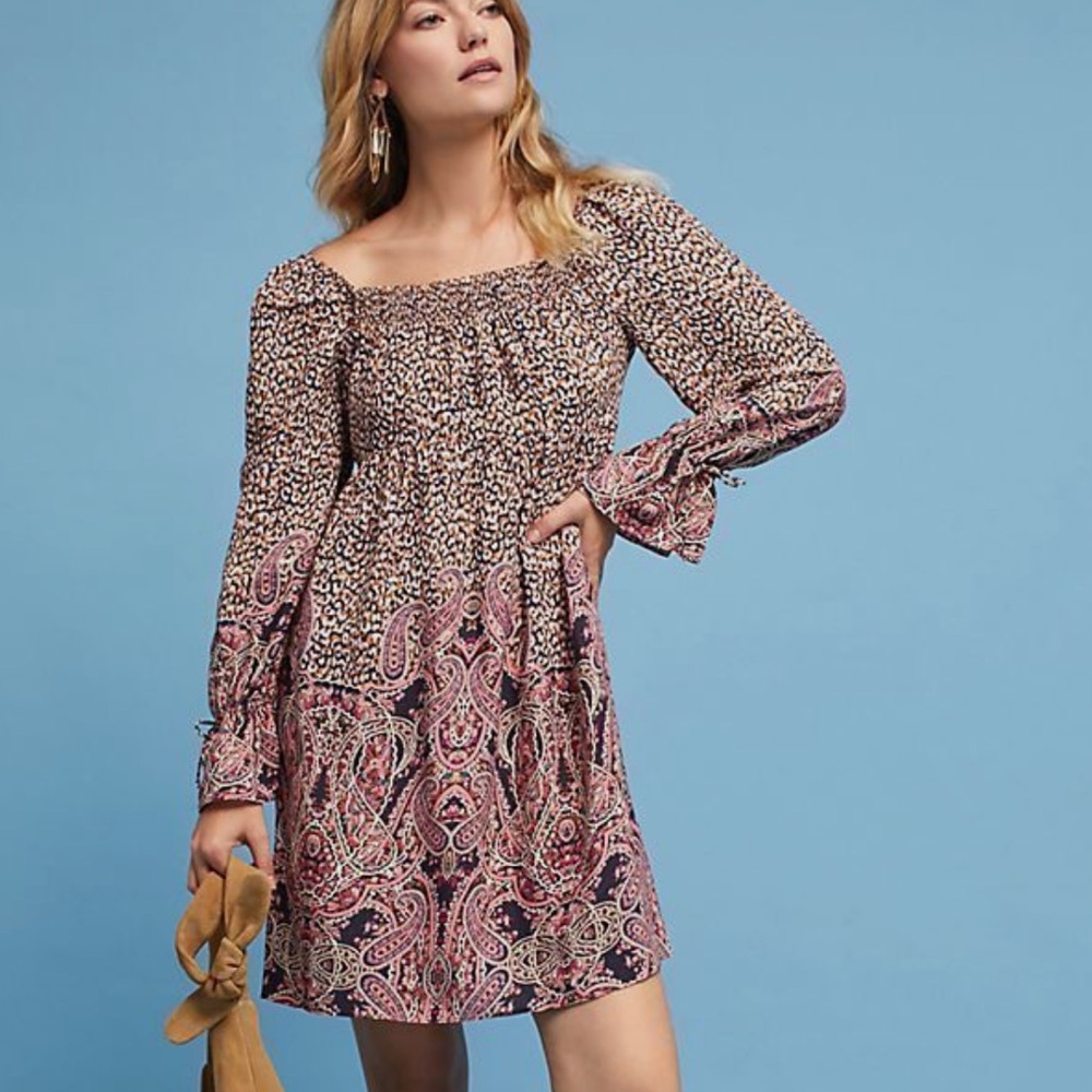 Anthropologie Milou Babydoll Peasant Dress by Maeve